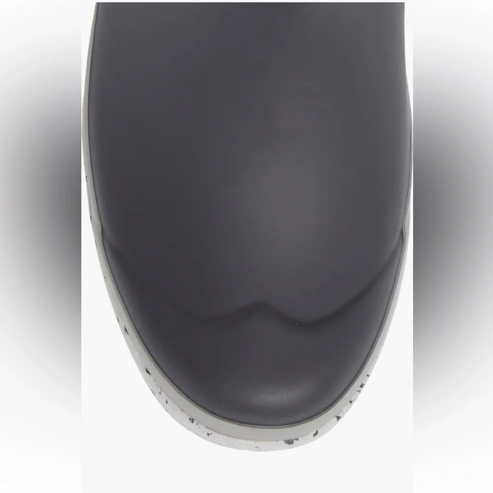 RARE HUNTER NWT ORIGINAL PLAY SPECKLED PLATFORM RAIN BOOT (Women) in Onyx